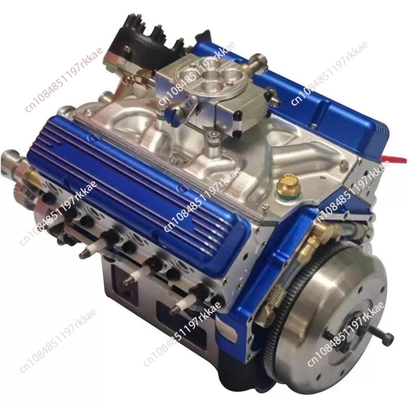Model Kit V8 - ชุดโมเดลเครื่องยนต์เรซิน V8 OHV เครื่องยนต์แก๊สจำลองสำหรับสะสมและจัดแสดง