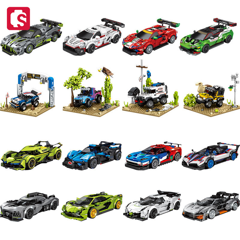 Model Kit Lamborghini - SEMBO กีฬารถบล็อกอาคาร MOC Racing รถรุ่น Off-Road