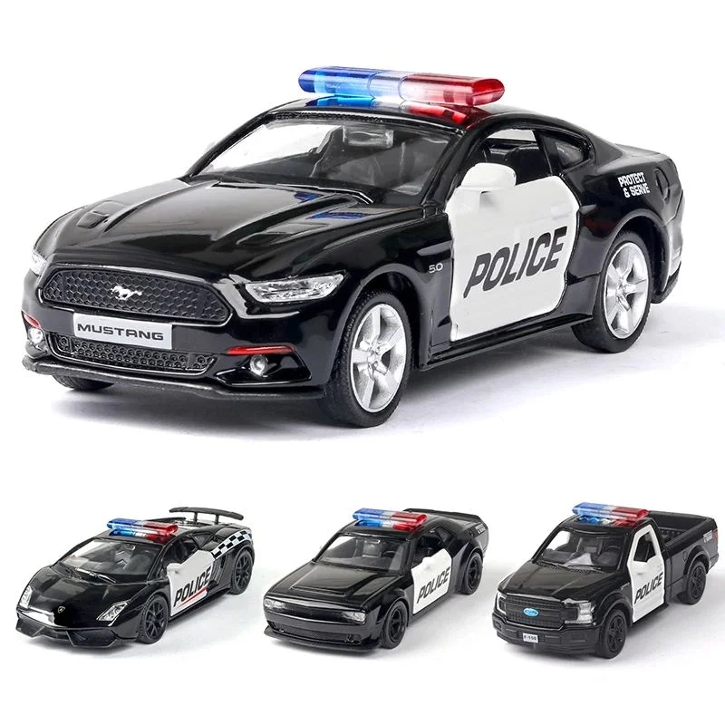 Model Kit Lamborghini - 1/36 รถของเล่น Ford Lamborghini Challenger Diecast