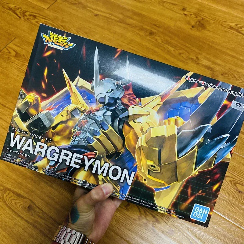 Model Kit Digimon - Bandai มอนสเตอร์ดิจิตอลประกอบ Wargreymon 20 ซม.ของเล่นรูปปั้น Action