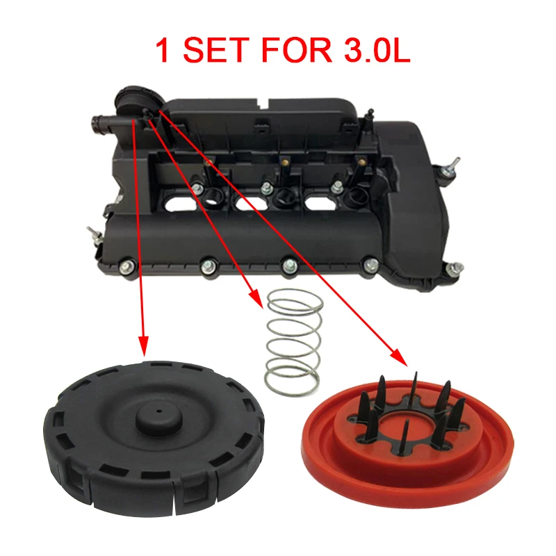 Model Kit V8 - ฝาครอบวาล์วชุดซ่อมเมมเบรน PCV สำหรับ Land Rover Range
