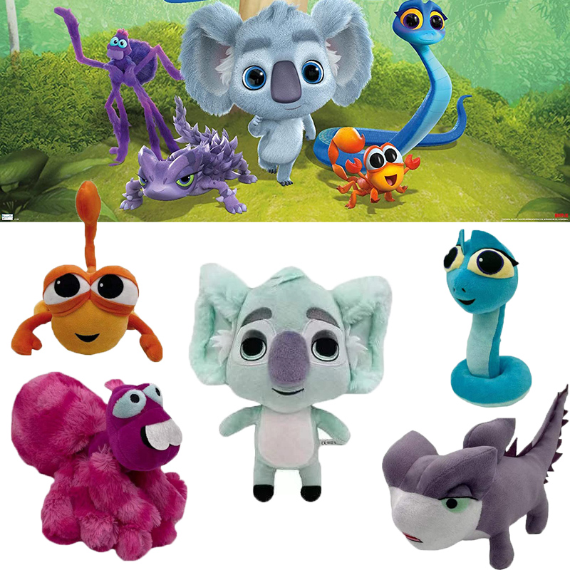 Model Kit Lizard - ชุด5ชิ้นกลับไปยังชนบทห่างไกลของเล่นตุ๊กตาแฟรงก์แมดดี้เสียง plushie รูปงูโคอาล่าจิ้งจกยัดไส้แฟนของขวัญ