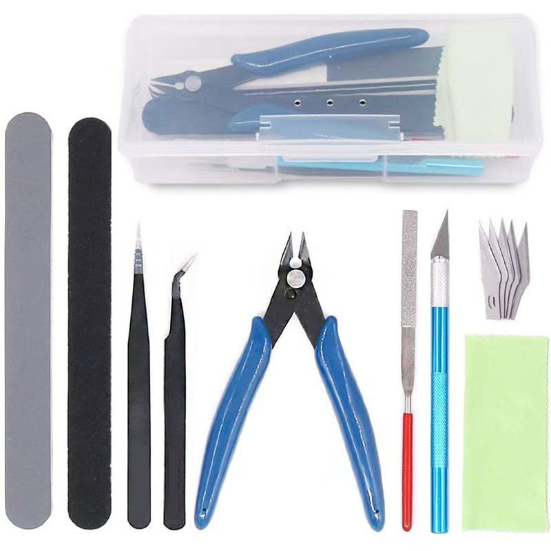 Model Kit Tools - ชุดเครื่องมือประกอบโมเดลกันดั้ม ชุดเครื่องมือประกอบพื้นฐานสำหรับผู้เริ่มต้น ชุดงานอดิเรก DIY ชุดทำโมเดลสำหรับตัดชิ้นส่วนพลาสติก