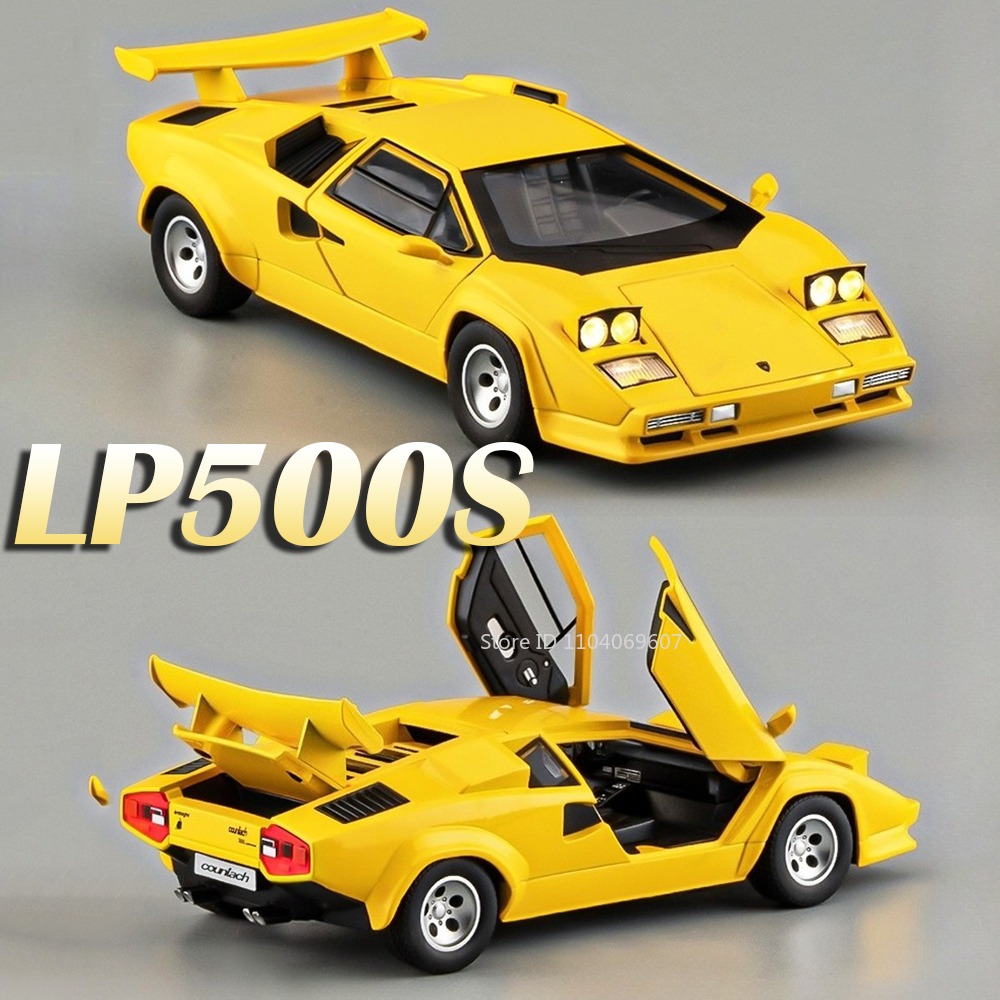 Model Kit Lamborghini - รถของเล่นโมเดลซูเปอร์คาร์ คันทาช แอลพี500เอส รีวูเอลโต ขนาด 1:24