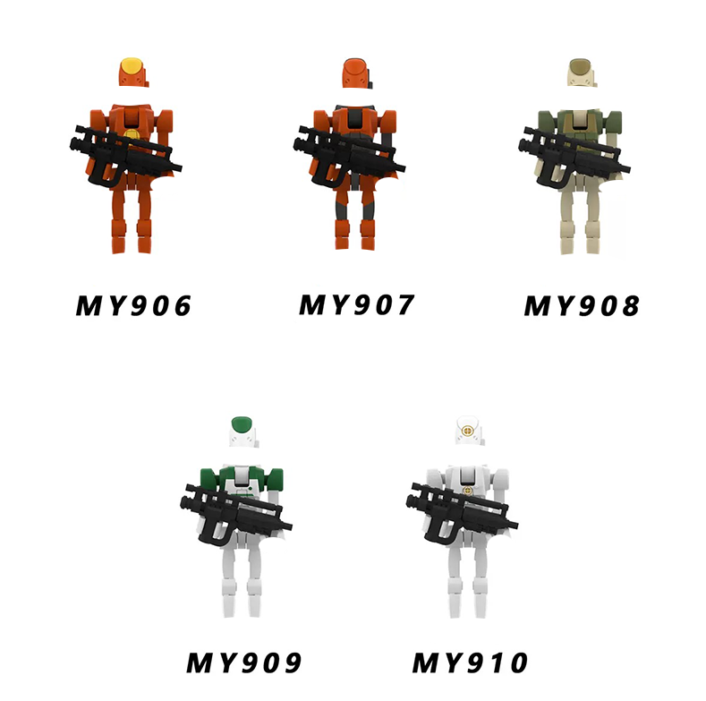 Model Kit Action Figure - MY901-MY910 ชุดประกอบโมเดลนักรบ บล็อกตัวต่อ แอคชั่นฟิกเกอร์ นักบิน AAT