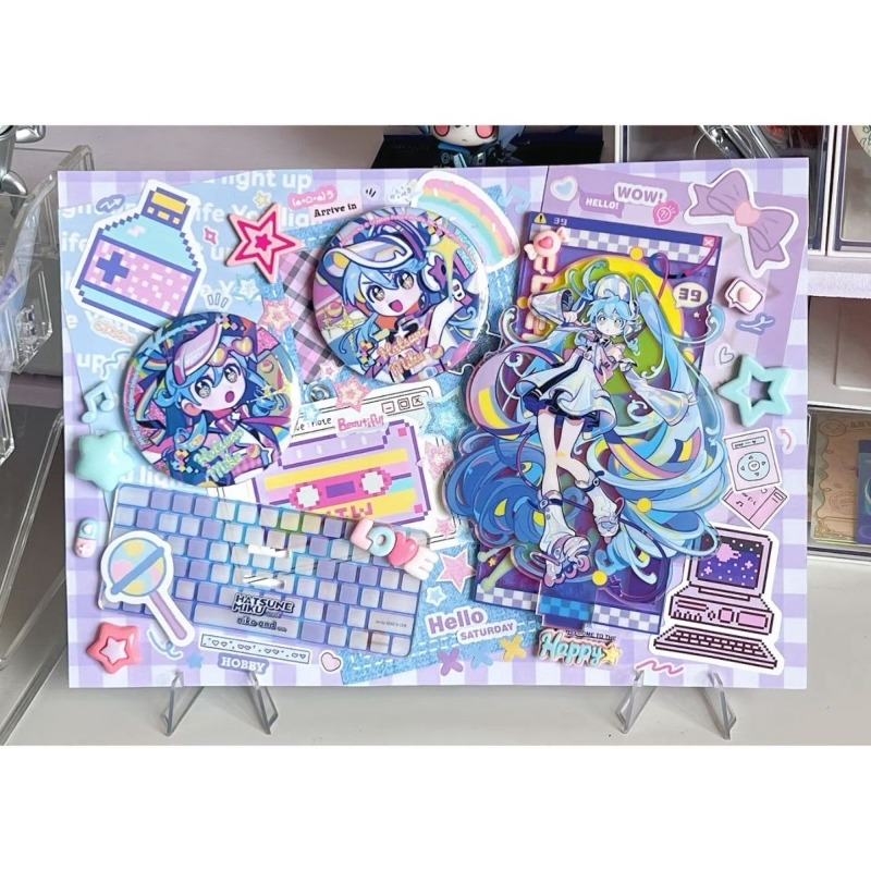 Model Kit Hatsune Miku - ฮัทสึเนะ มิคุ ตัวต่ออะคริลิค พร้อมตราสัญลักษณ์ ฮัทสึเนะ มิคุ