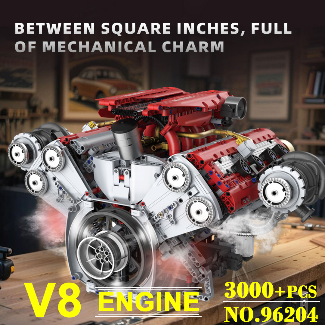 ชุดตัวต่อเครื่องยนต์ V8 แบบมีม - Model Kit V8 บทวิจารณ์และราคา