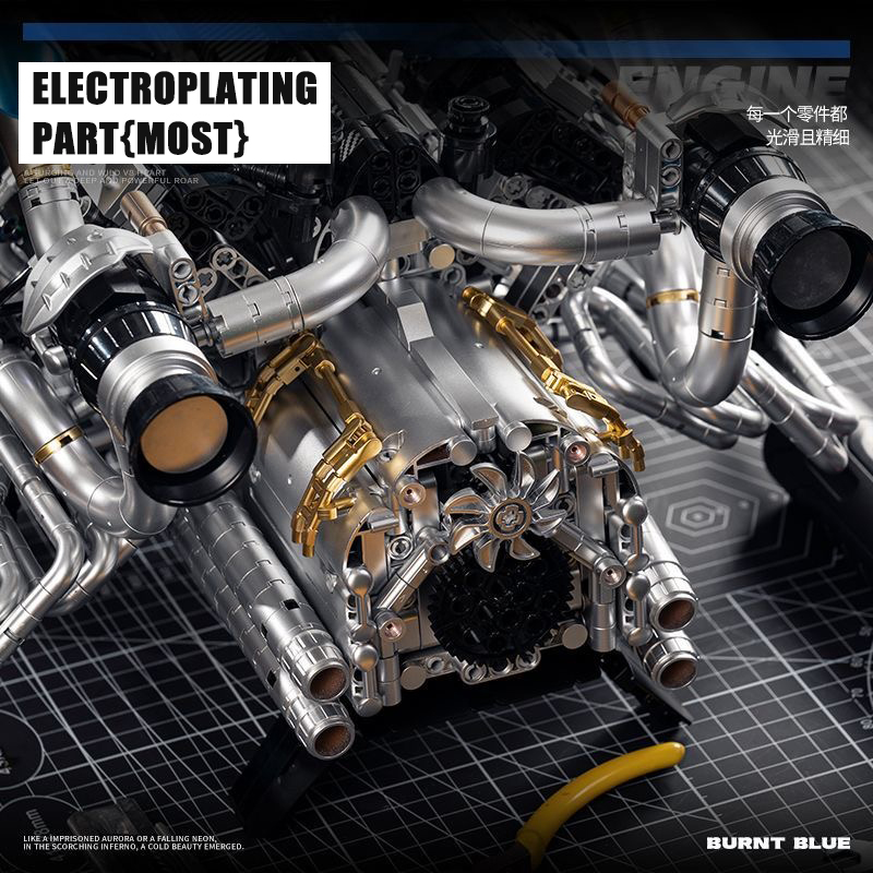 ชุดตัวต่อเครื่องยนต์ MOC Super - Model Kit V8 บทวิจารณ์และราคา