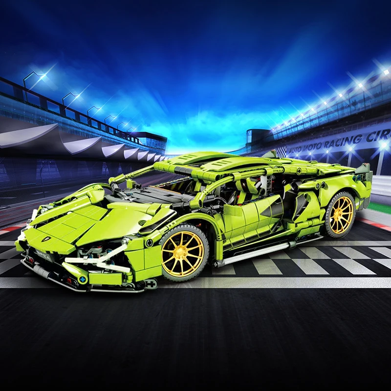 รถแข่งของเล่นบล็อกตัวต่อ lambo - Model Kit Lamborghini บทวิจารณ์และราคา