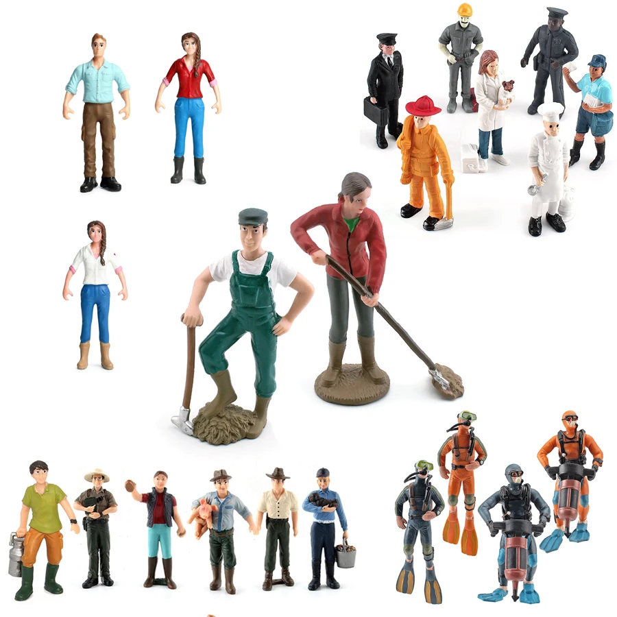 ฟิกเกอร์คนอาชีพ ช่างฝีมือ นักเ - Model Kit Judge บทวิจารณ์และราคา