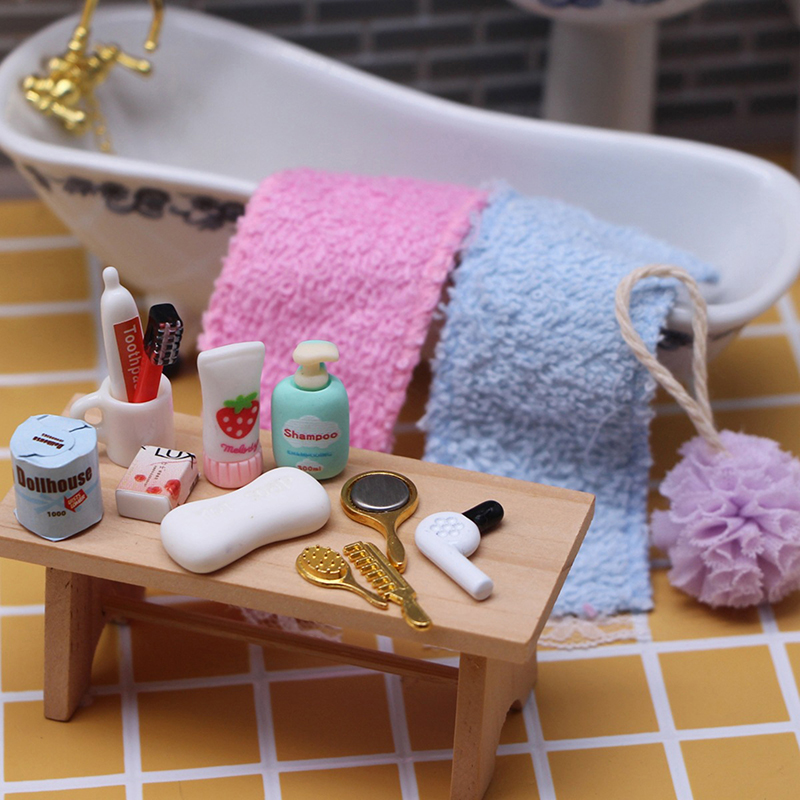 ชุดอุปกรณ์ห้องน้ำจิ๋วสำหรับบ้า - Model Kit Tools บทวิจารณ์และราคา