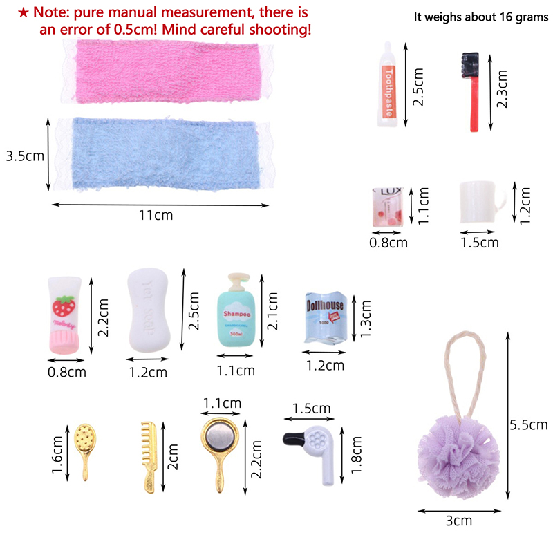 ชุดอุปกรณ์ห้องน้ำจิ๋วสำหรับบ้า - Model Kit Tools บทวิจารณ์และราคา