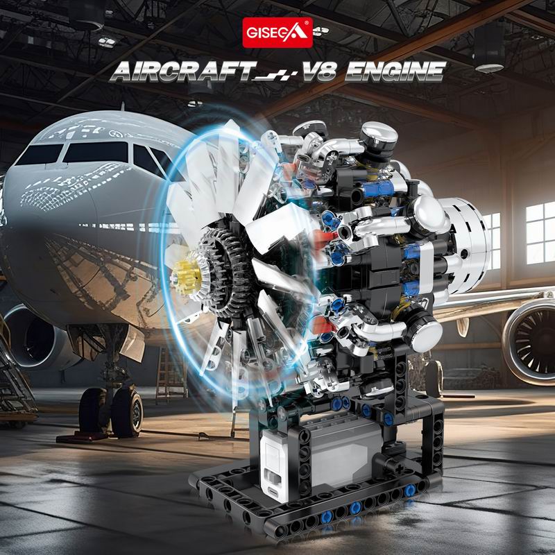 ชุดตัวต่อเครื่องยนต์การบิน G89 - Model Kit V8 บทวิจารณ์และราคา