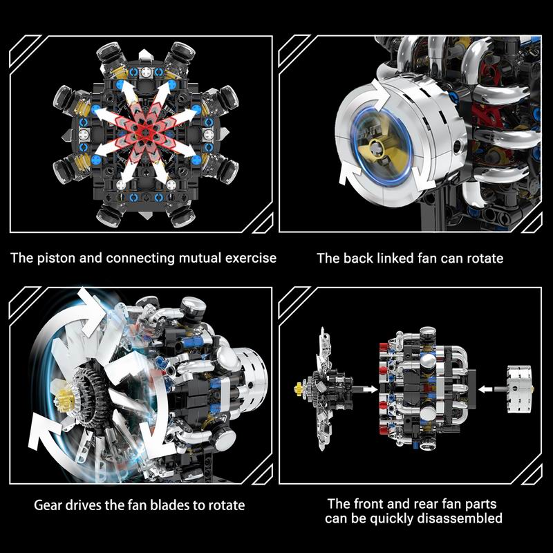 ชุดตัวต่อเครื่องยนต์การบิน G89 - Model Kit V8 บทวิจารณ์และราคา