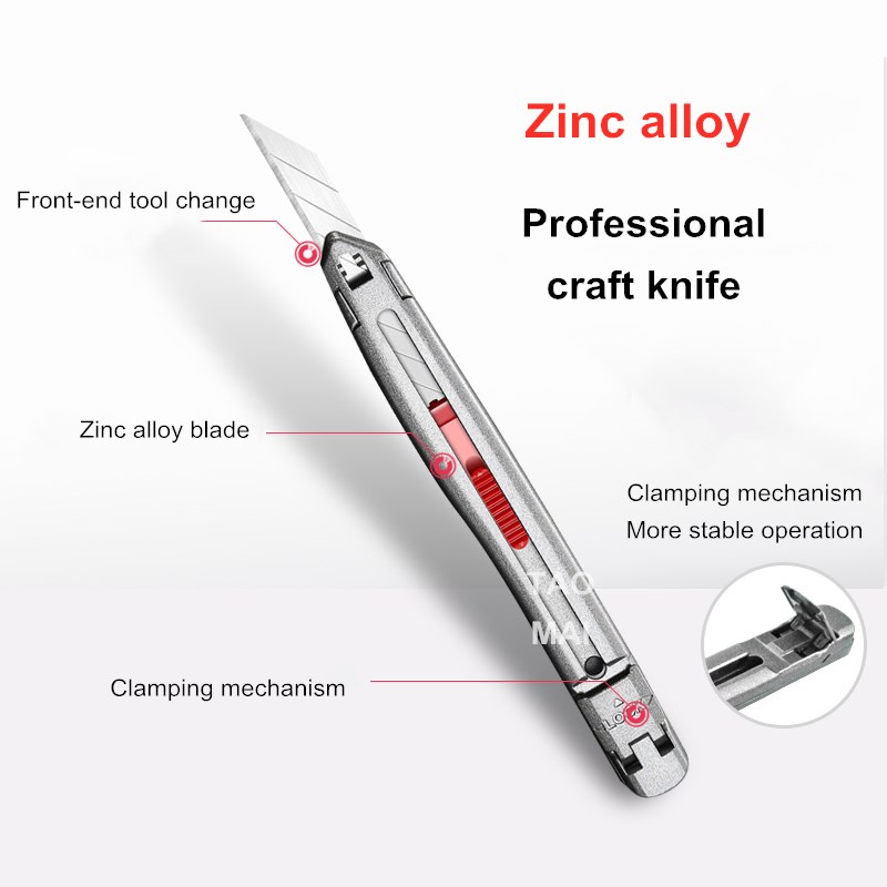 สังกะสีอัลลอยด์ยูทิลิตี้มีดตัด - Hobby Knife Blade บทวิจารณ์และราคา