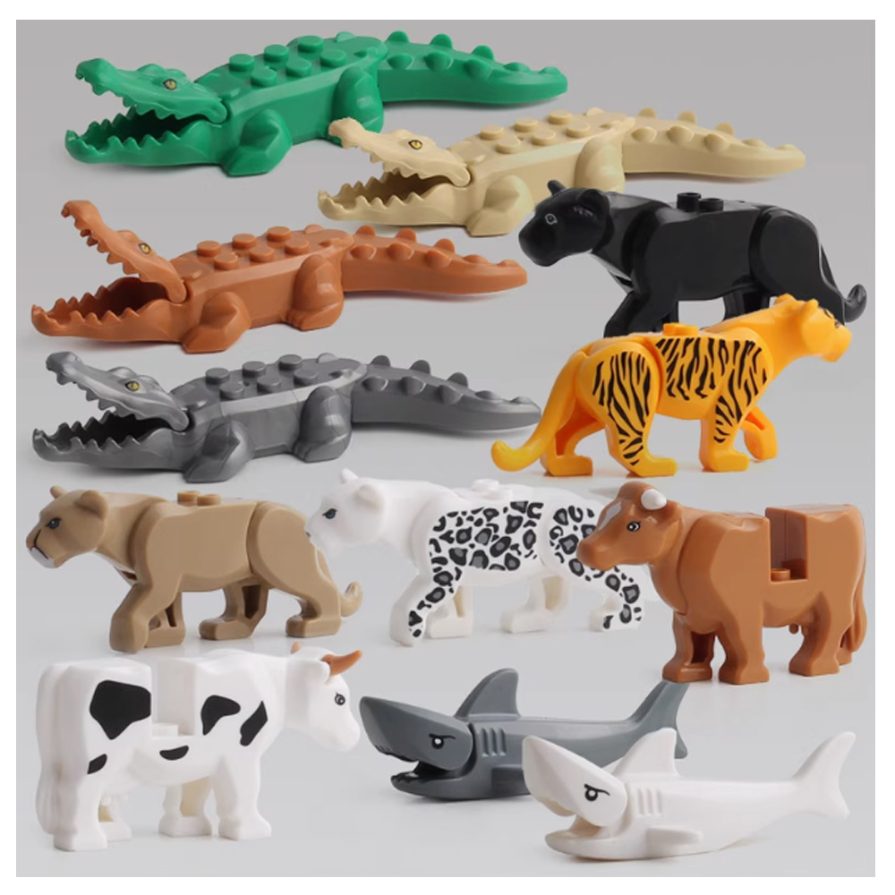 MOC City สัตว์บล็อกอาคารแพะช้า - Model Kit Lizard บทวิจารณ์และราคา