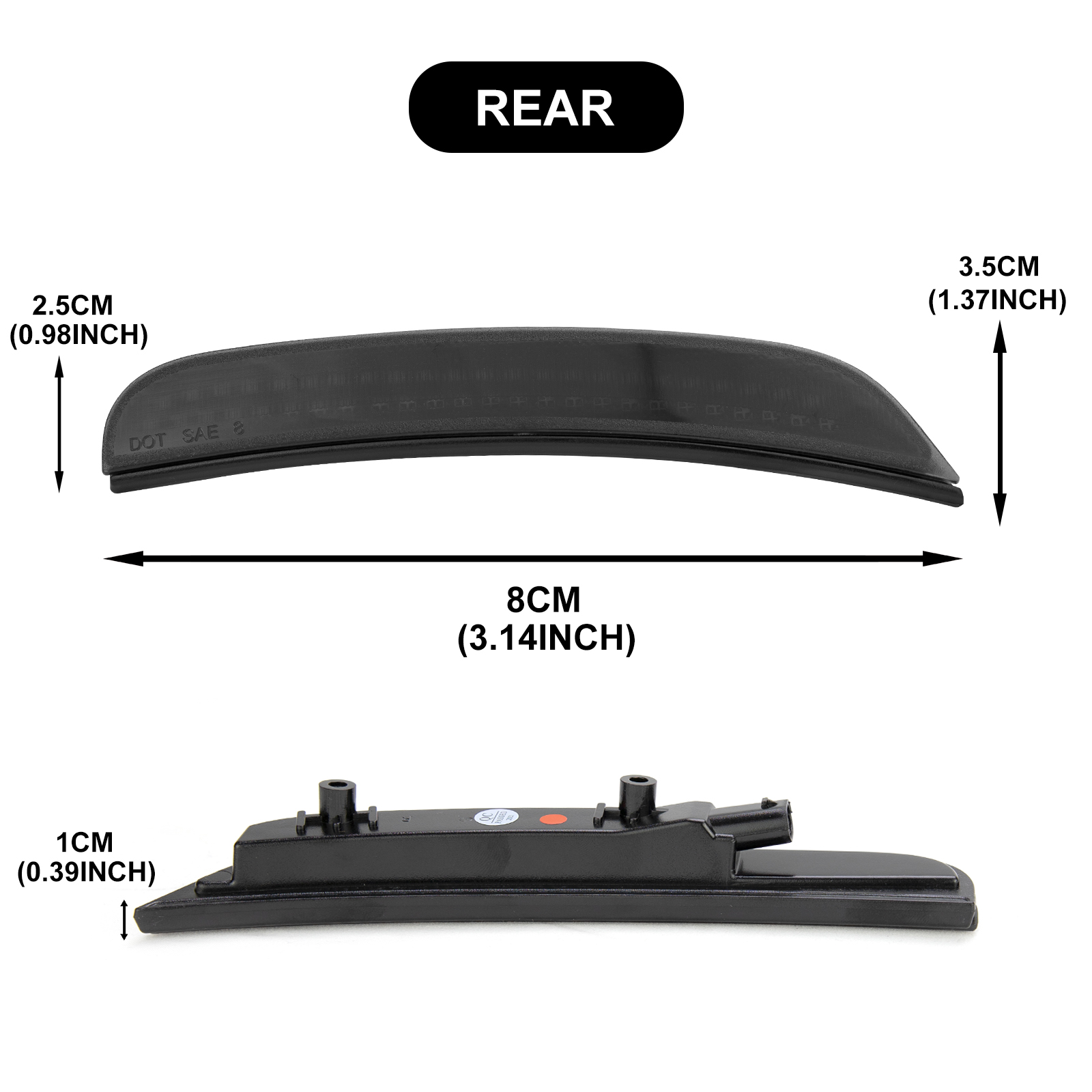 4Pcs ด้านหน้าด้านหลังกันชน LED - Model Kit Dodge Charger บทวิจารณ์และราคา