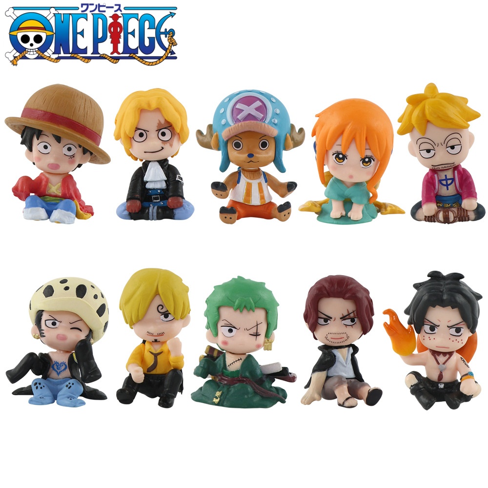 ชุดฟิกเกอร์วันพีซ 10 ชิ้น ลูฟี - Model Kit Judge บทวิจารณ์และราคา