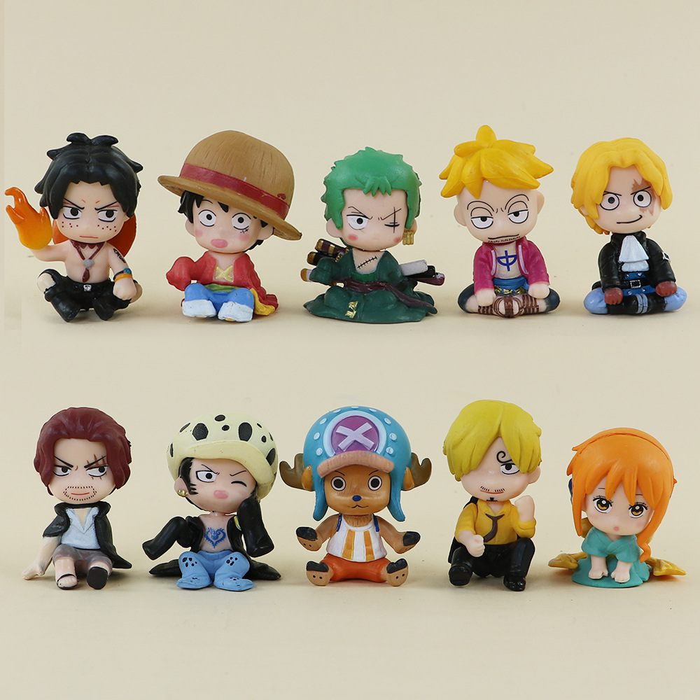 ชุดฟิกเกอร์วันพีซ 10 ชิ้น ลูฟี - Model Kit Judge บทวิจารณ์และราคา