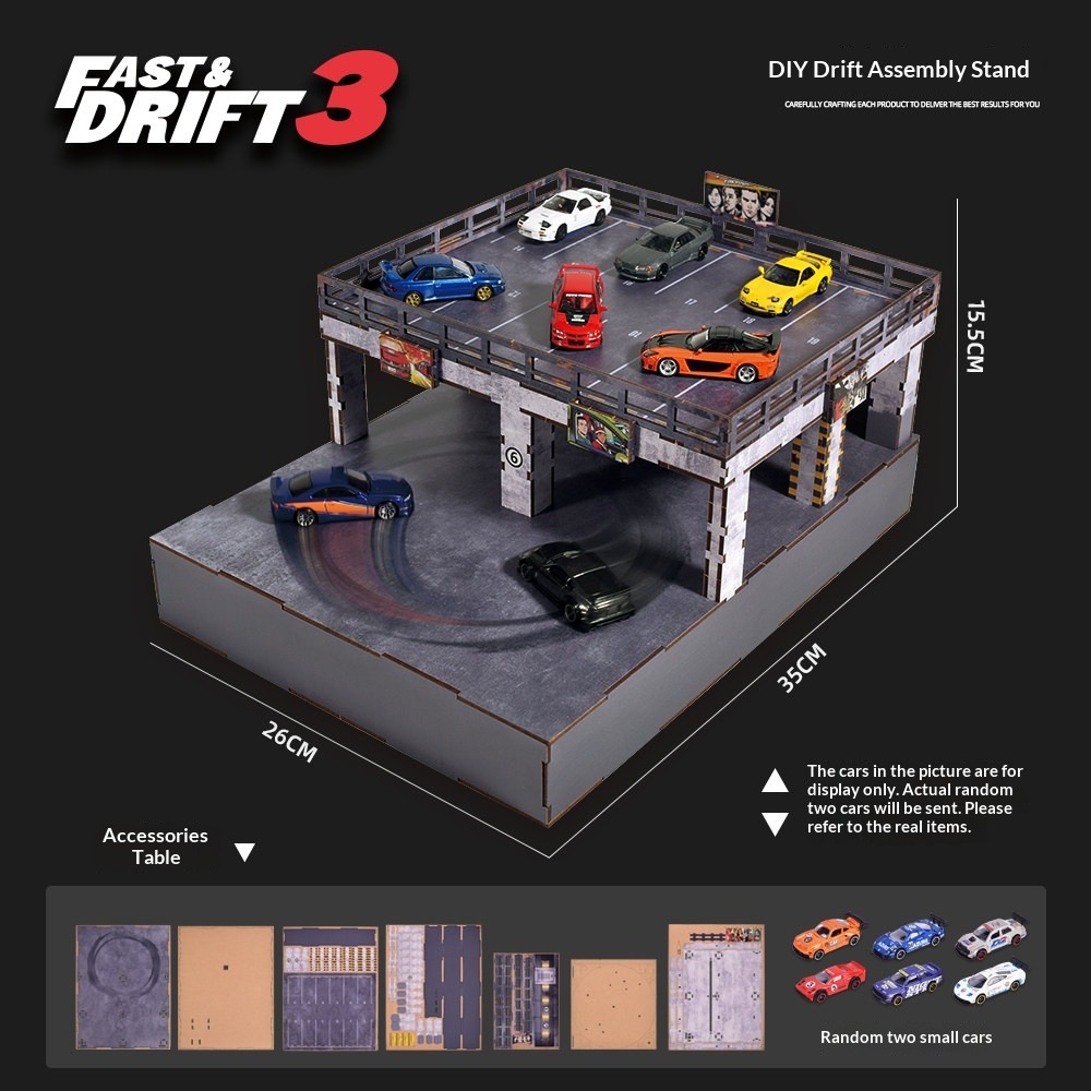 โมเดลรถสเกล 1:64 ชุดประกอบสนาม - Model Kit Initial D บทวิจารณ์และราคา
