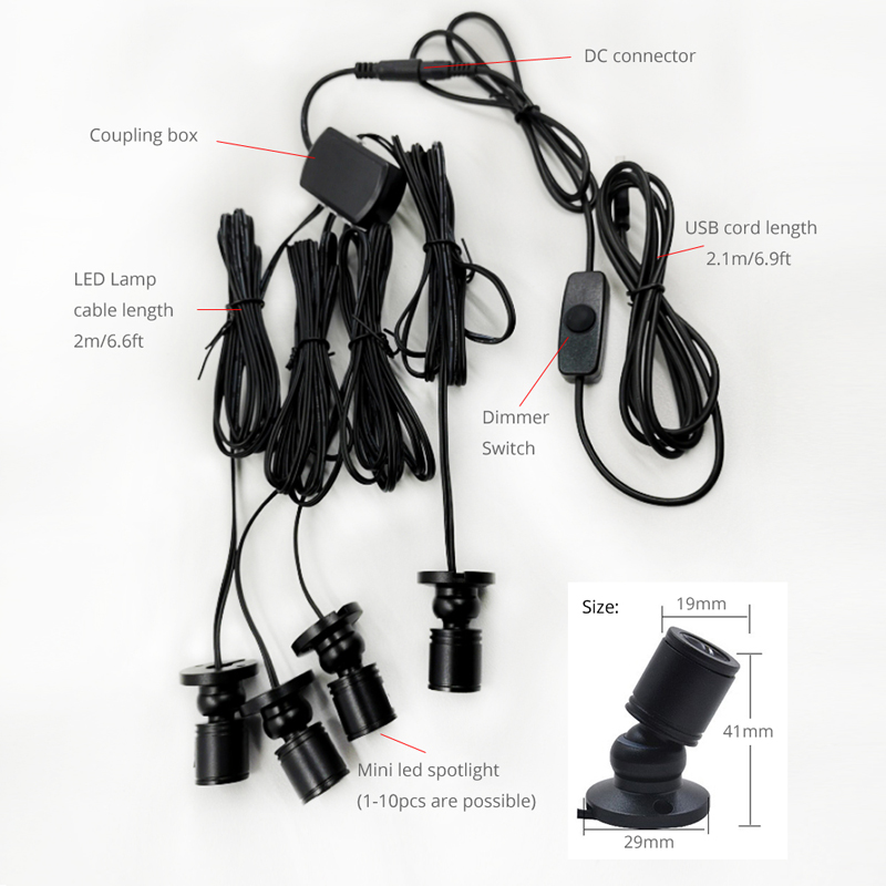 ไฟสปอตไลท์ LED ปรับความสว่างได - Model Kit Display Case บทวิจารณ์และราคา