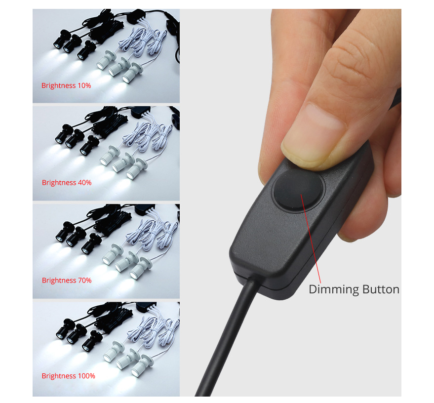 ไฟสปอตไลท์ LED ปรับความสว่างได - Model Kit Display Case บทวิจารณ์และราคา