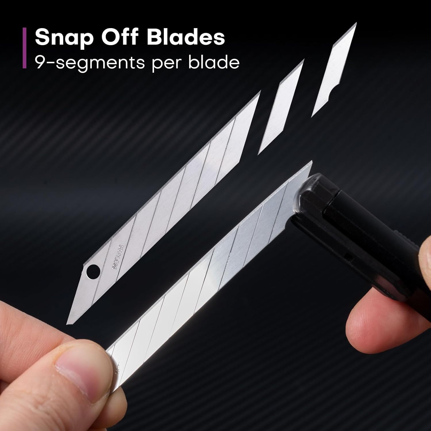 FOSHIO ใบมีดสแตนเลสสําหรับ 9mm - Hobby Knife Blade บทวิจารณ์และราคา