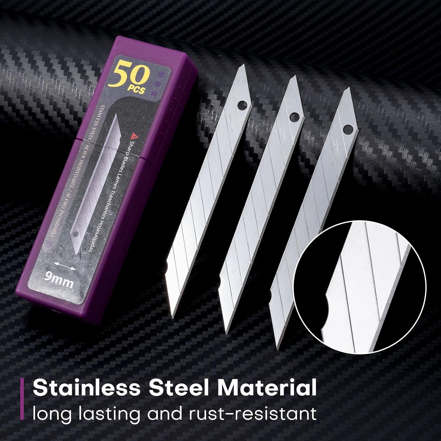 FOSHIO ใบมีดสแตนเลสสําหรับ 9mm - Hobby Knife Blade บทวิจารณ์และราคา
