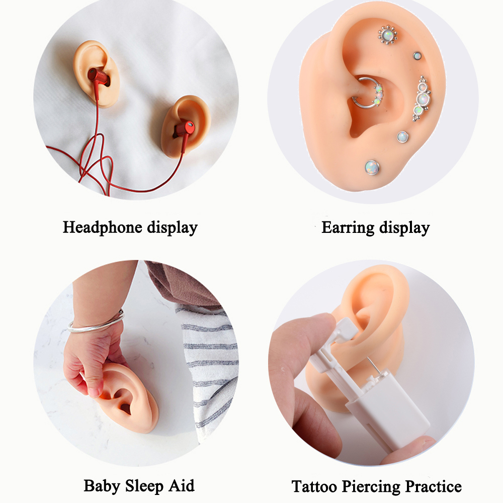 1 PC ซิลิโคนหูรุ่น TATTOO Prac - Model Kit Display Case บทวิจารณ์และราคา
